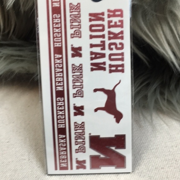 VS Pink Nebraska Huskers Game Day Tattoo pack NEW - Picture 4 of 5